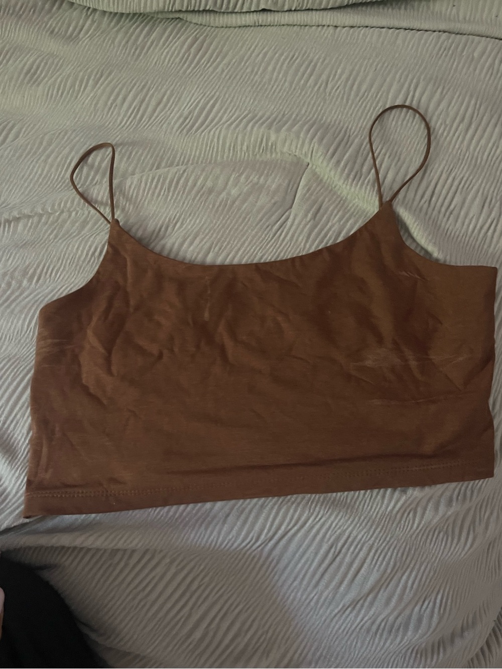 OAK + FORT Brown Spaghetti Strap Camisole